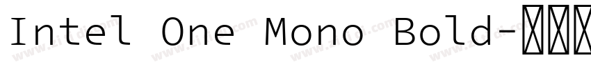 Intel One Mono Bold字体转换